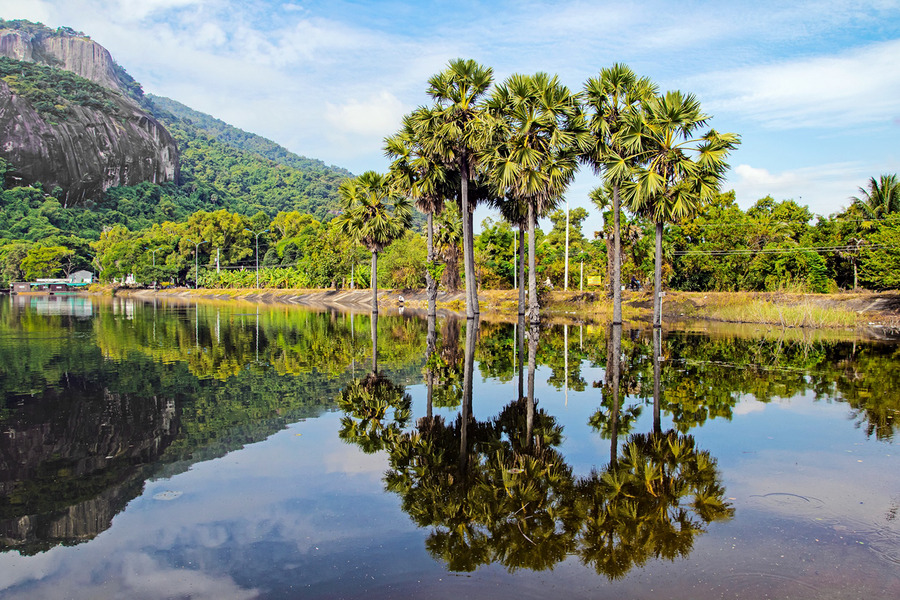 The beauty of Soai So Lake on Phoenix Mountain. Photo: thuydaonguyen / Mien Tay Co Gi