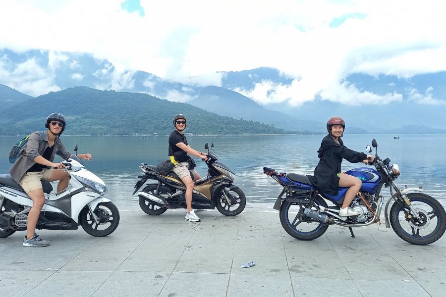 Traveling by motorbike from Hue is the best option