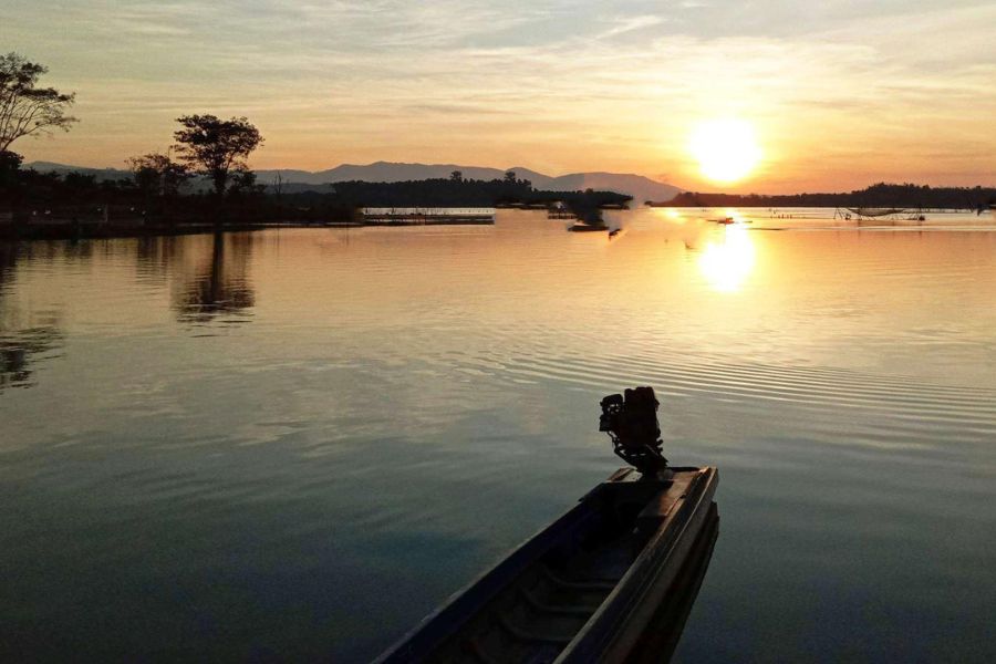 Sunset at Dak Bla River