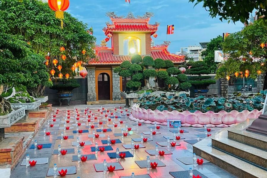 Zen garden of the pagoda