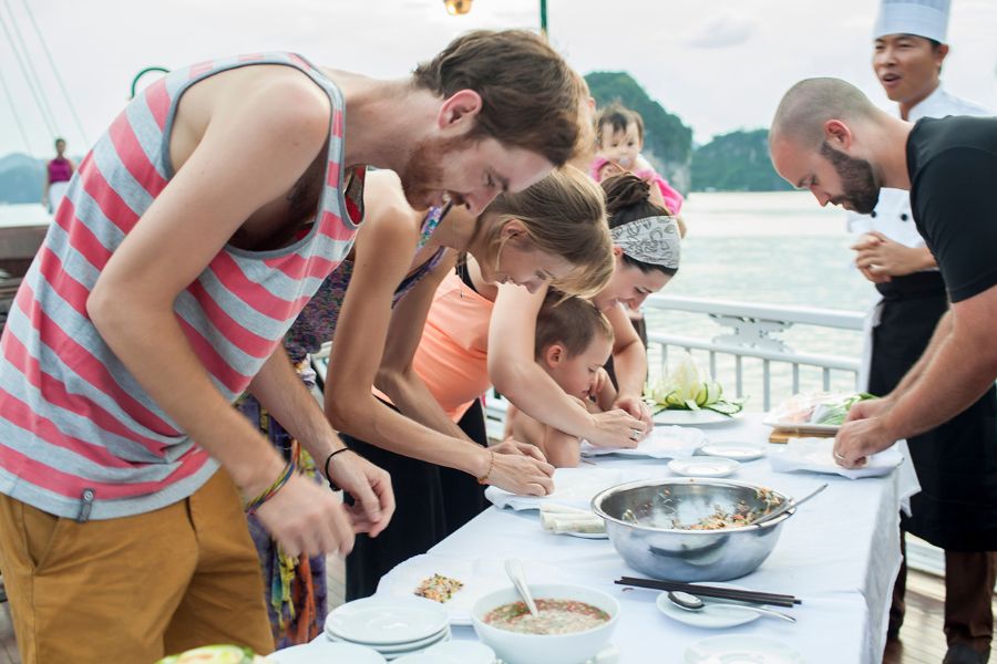 Cooking Class on Ha Long Bay Cruise