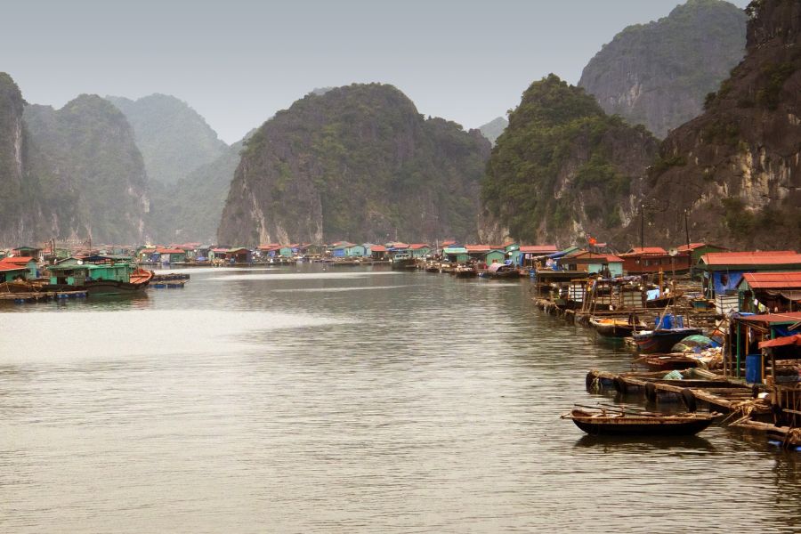 Visiting floating villages