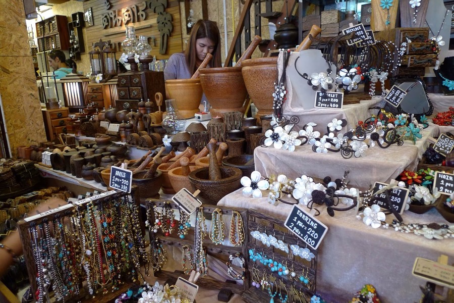 The sheer amount of goods in the market can easily push you over your gift-shopping budget