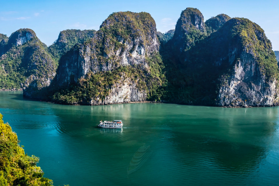 The limestone karsts rising from the emerald waters are one of nature's rarest beauties