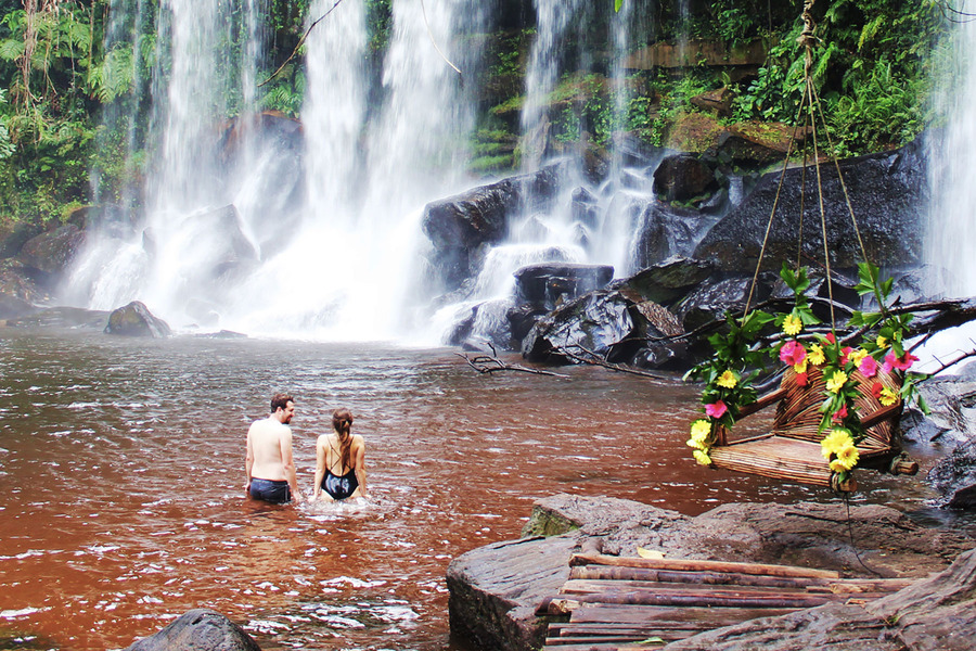 Dip yourself in Kulen Waterfalls to wash away all fatigue after a long trek