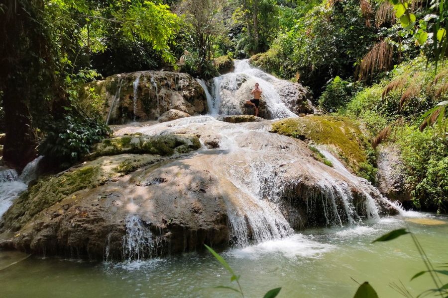 Beautiful waterfall of Hieu village