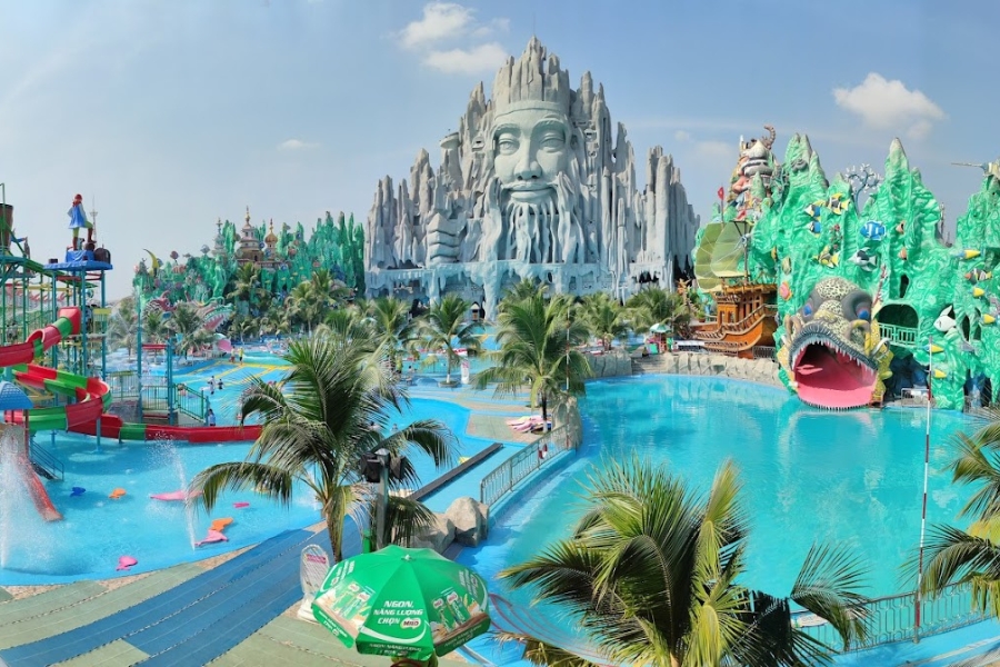 Suoi Tien Theme Park is the largest waterpark in Ho Chi Minh City