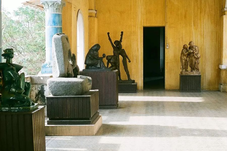 Some exhibits inside the Fine Arts Museum