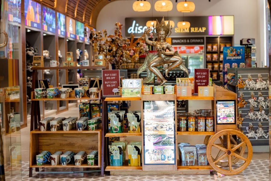 Most of cambodia souvenirs are done by hand