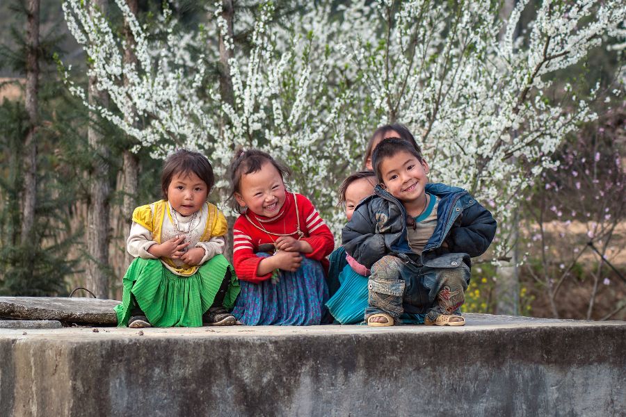 Greeting people with a smile