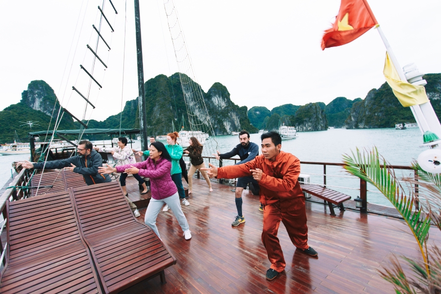 Wake up early and take a Tai Chi lesson