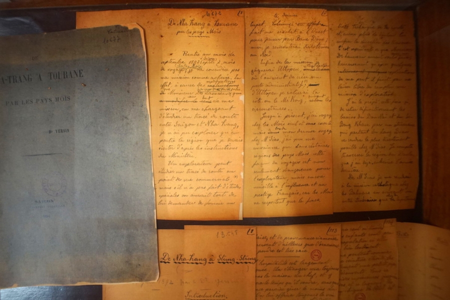 Dr. Yersin’s handwriting documents are preserved in the museum