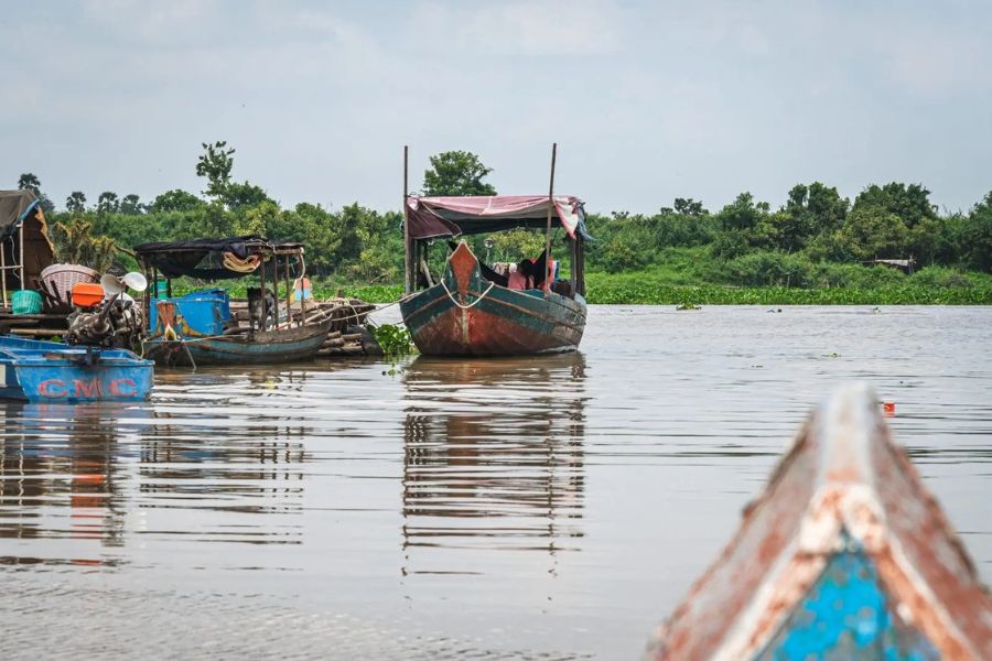 Floating village in Kampong Chhnang