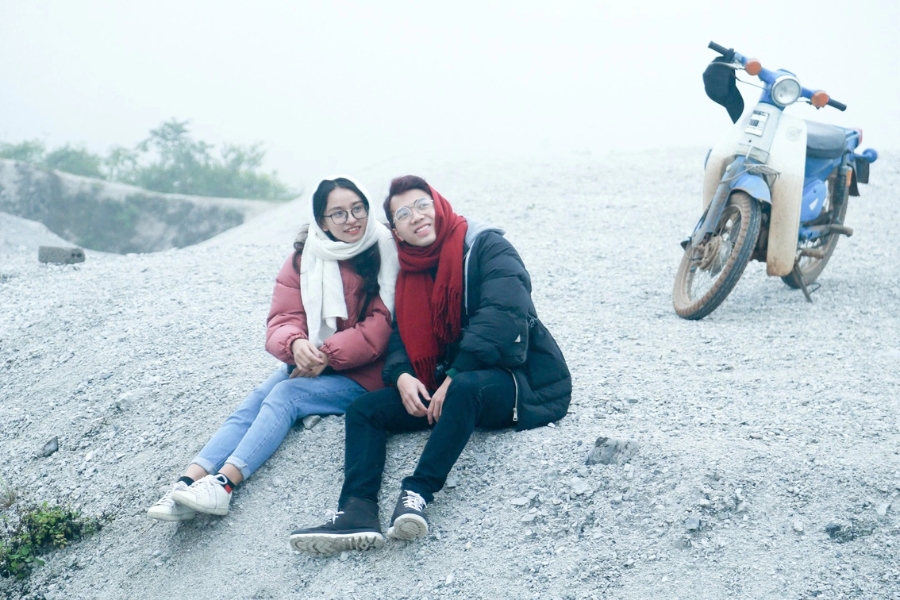 The white surface looks as if it were covered in snow