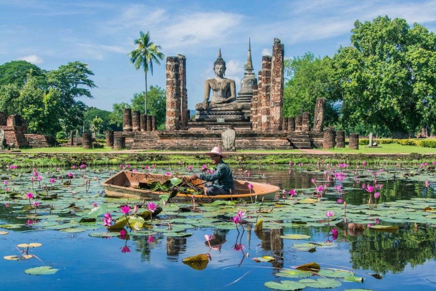 The beauty of Sukhothai Historical Park