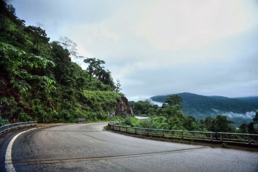 Bad weather can reduce visibility at the curves