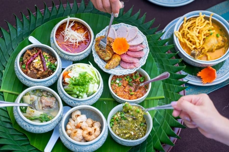 The unique Northern Thai cuisine comes from the influence of the ethnic groups and Muslims