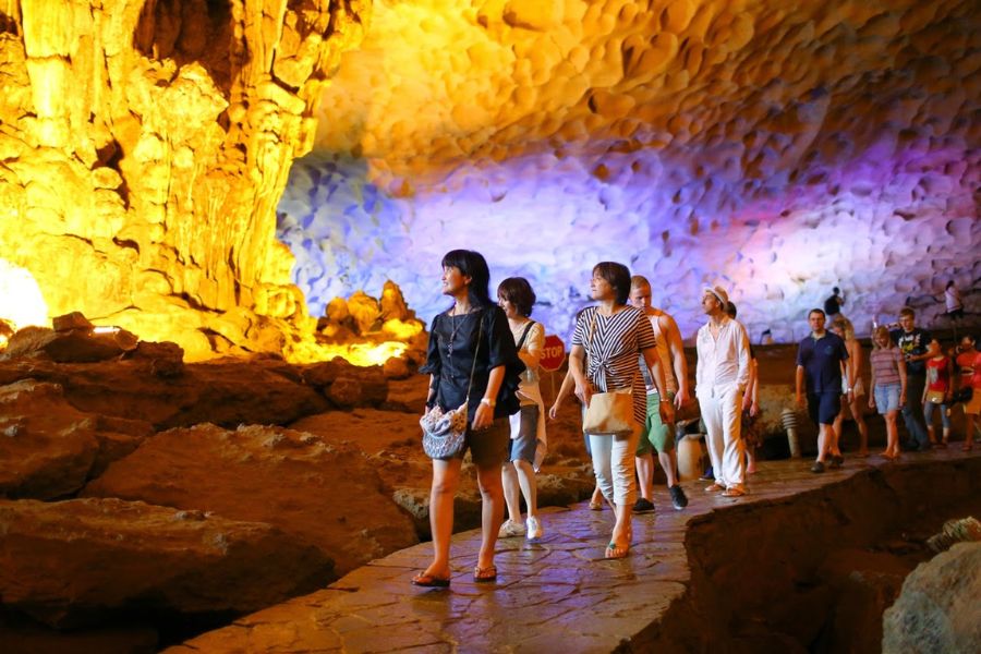 Visitors can take beautiful pictures inside the cave