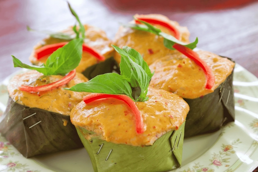 The way to make Hor Mok is completely different from any other kind of curry