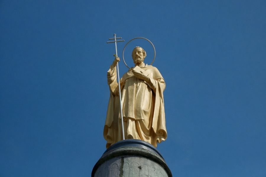 The statue of Saint Dominic