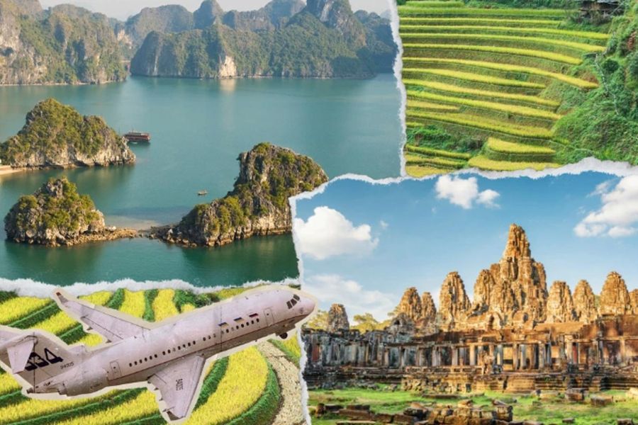 A Vietnam Cambodia package will takes care of your problem