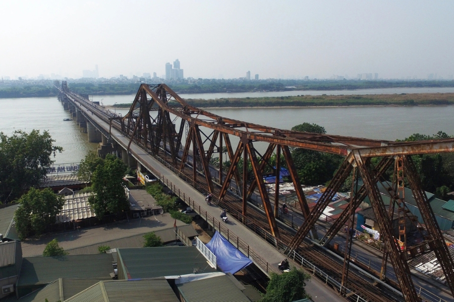 An old bridge, weathered by time
