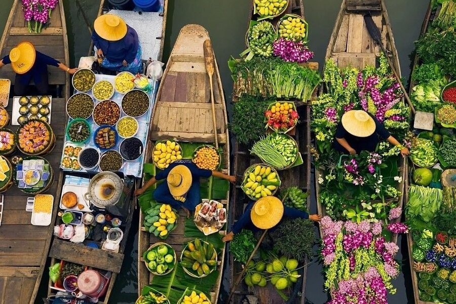 Floating Markets in Southern Vietnam