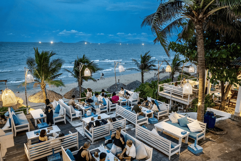 Indulge in delicious seafood while listening to the soothing sound of the waves at The Deck House An Bang Beach