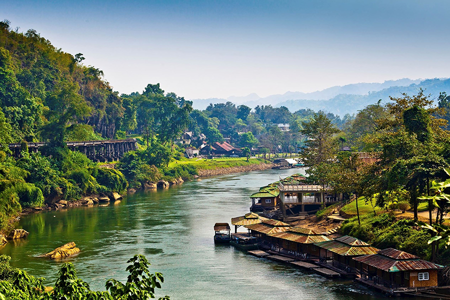 The river Kwai of Kanchanaburi