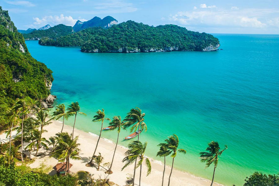 A coastline on Koh Samui 