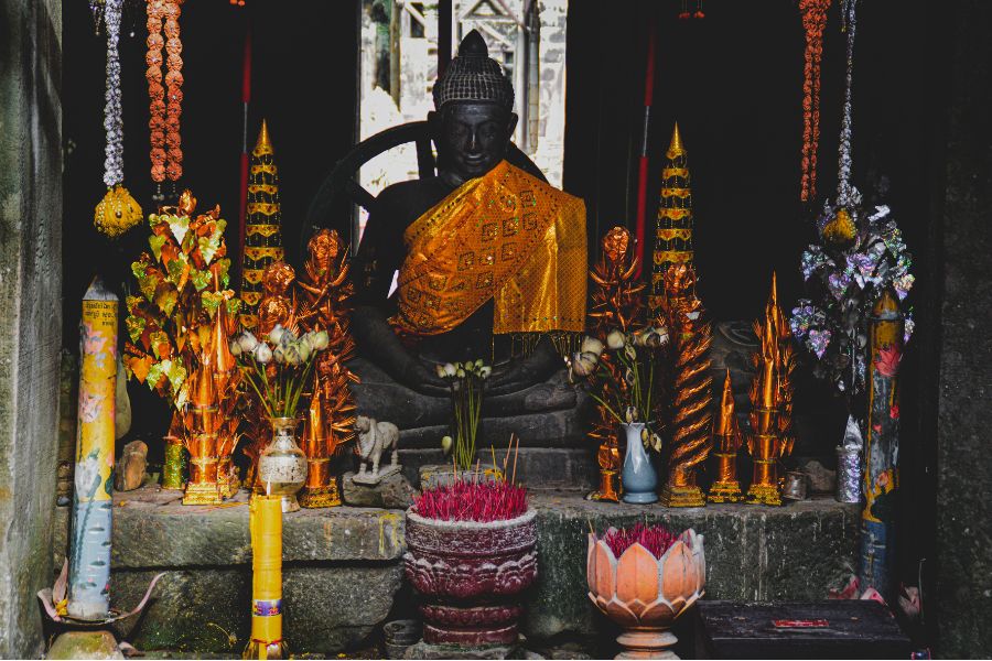 Buddhist Altar Decoration for New year