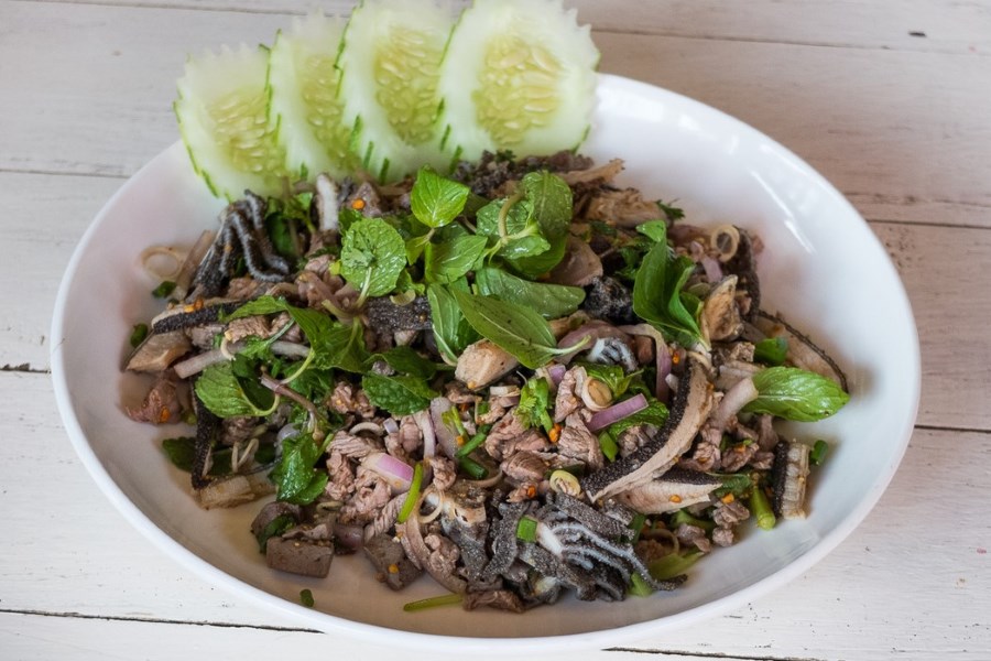 Flavourful and filling, yet also refreshing, Laap is a perfect dish to have on a typical hot Lao day