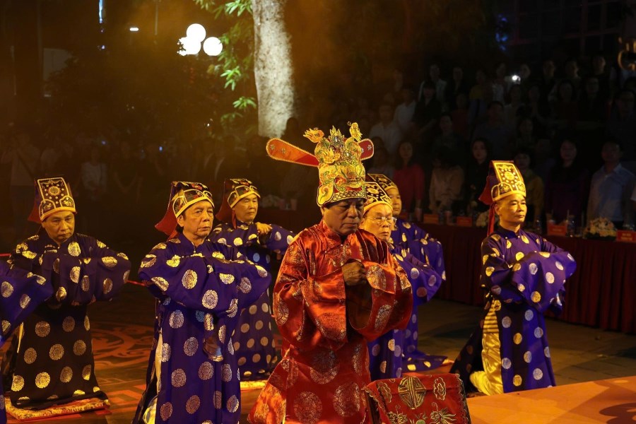 The launching ceremony of The Bell of Tran Vu 