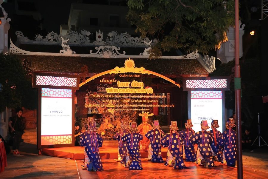 The launching ceremony of The Bell of Tran Vu 