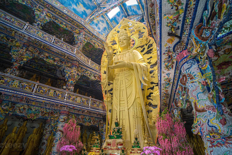 Linh Phuoc Pagoda Buddhist Temple in Dalat City