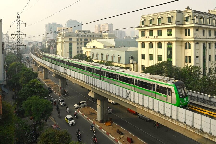 Metro Hanoi is the fastest way to traveling around the city