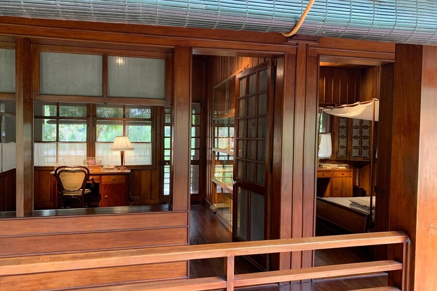 President Ho Chi Minh's modest office in the stilt house. Photo: Dan Viet