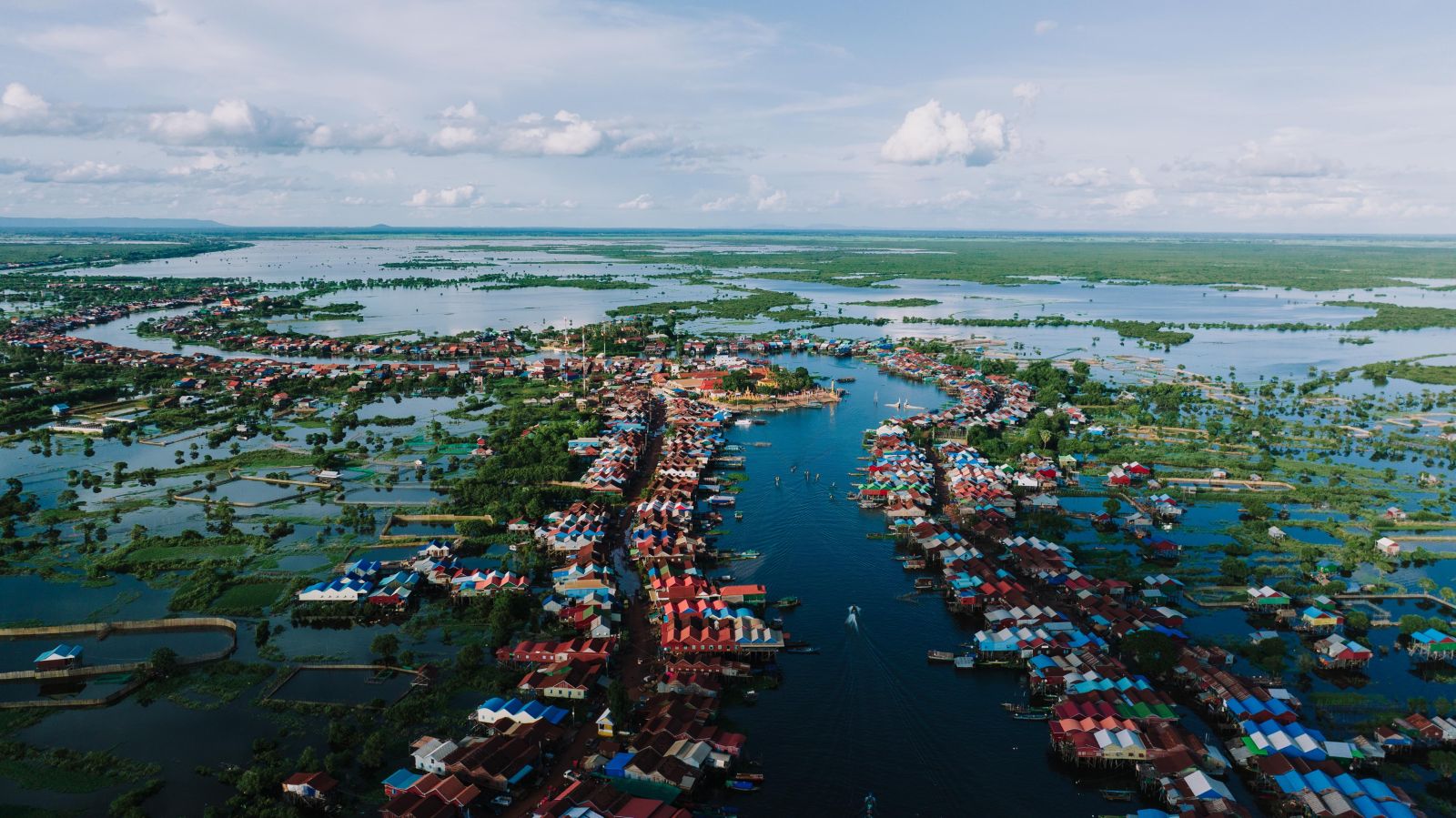 Floating villages in Siem Reap Province, Cambodia