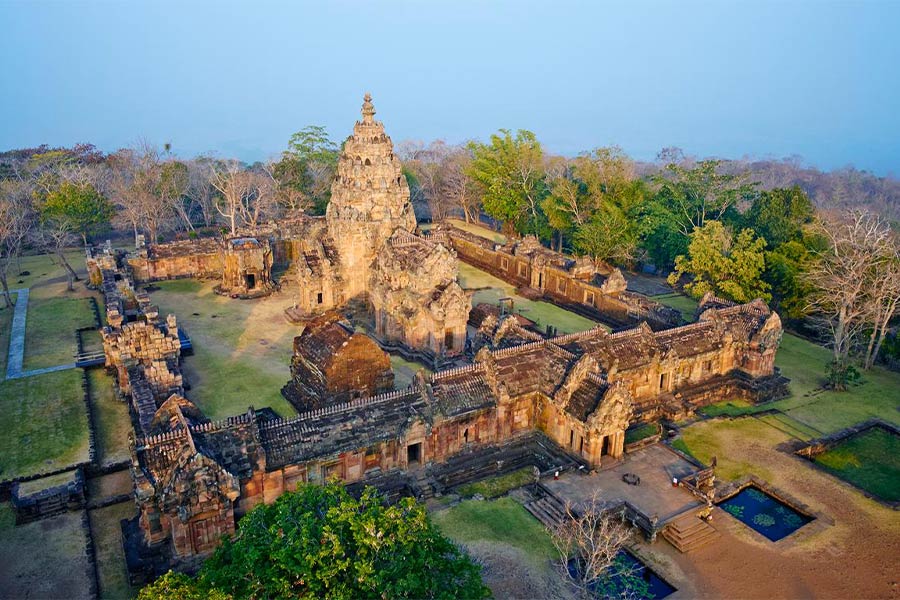 Phanom Rung Historical Park from above