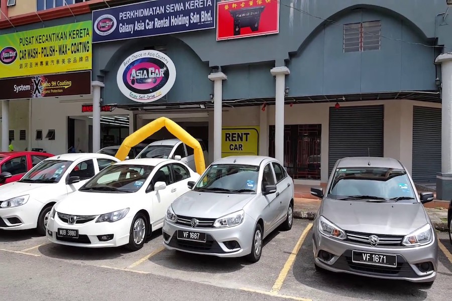 Ease to find some companies for renting car in Kuala Lumpur - Photo: galaxy asia car rental