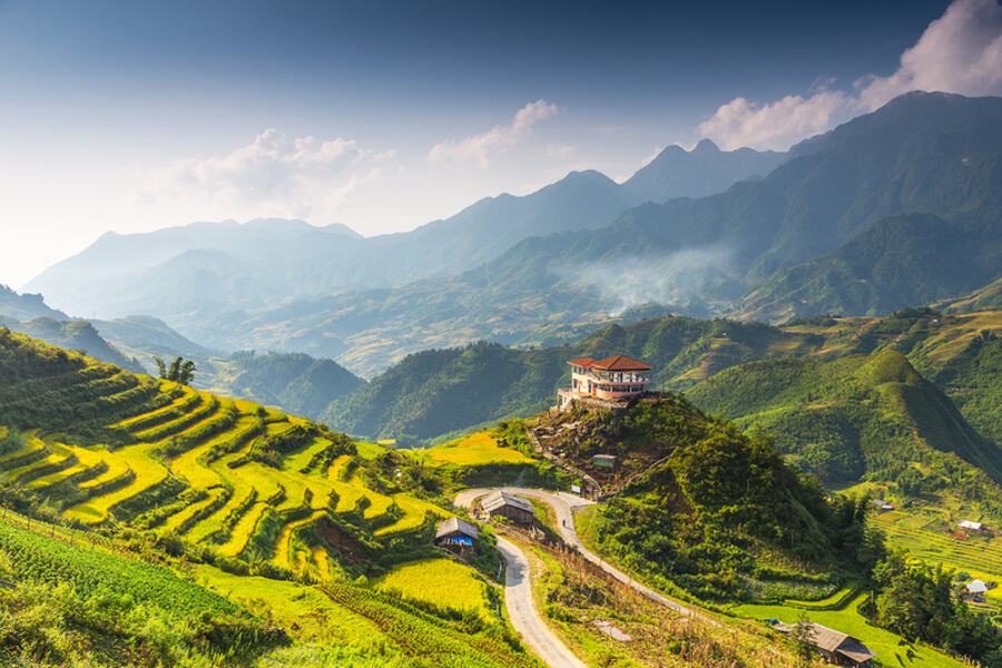 Terraced fields in Muong Hoa Valley, Sapa