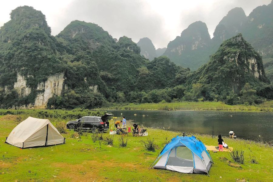 Camping has become a trend in Thai Nguyen