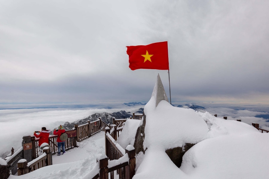 There can be snow in Sapa during winter