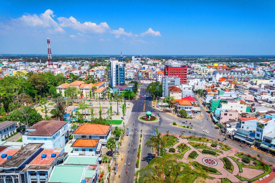 View of Soc Trang City from above. Source: Laodong.vn