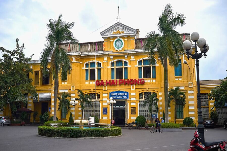 Hai Phong Station bears a strong French architectural influence. Photo: VinWonders