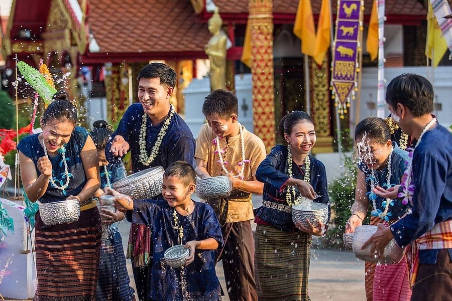 This is also the traditional New Year of the Thai people according to the Buddhist calendar. Source: SAKOS 