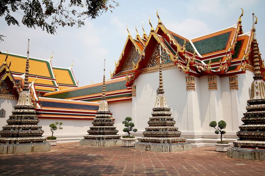 Thai Ubosot decorate intricately