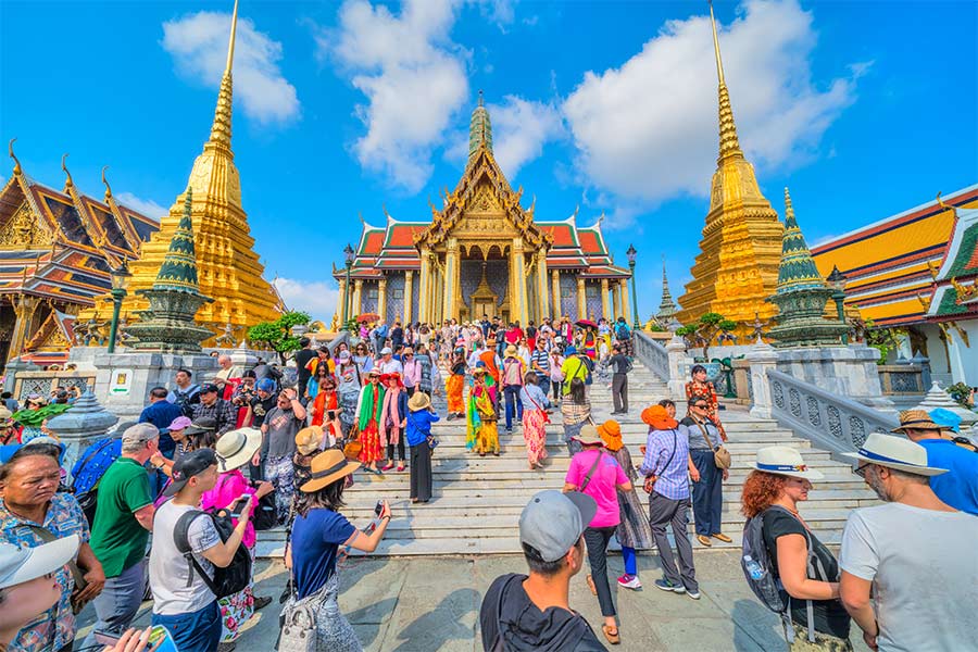 Thailand has seen a surge in travellers from many countries 