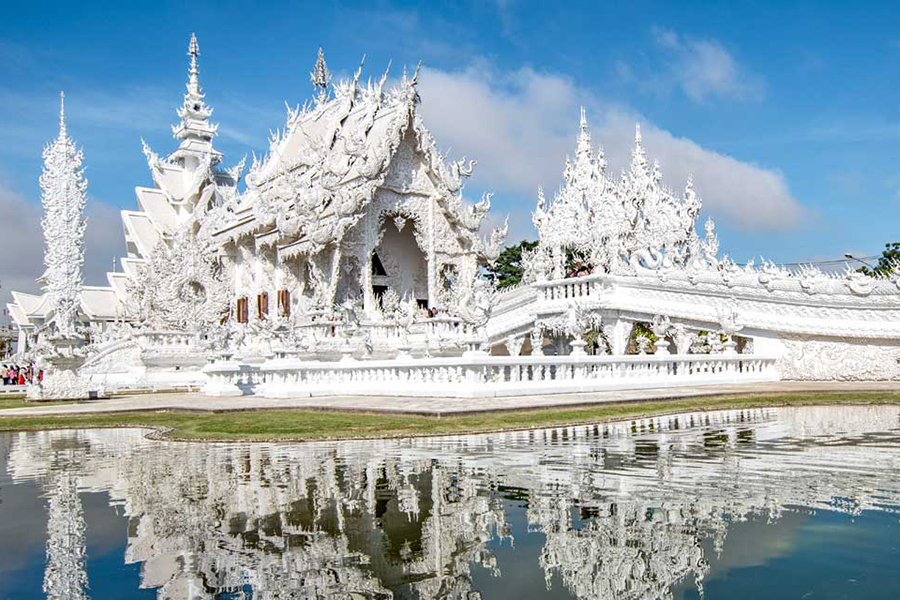 White temple Chiang Rai Thailand