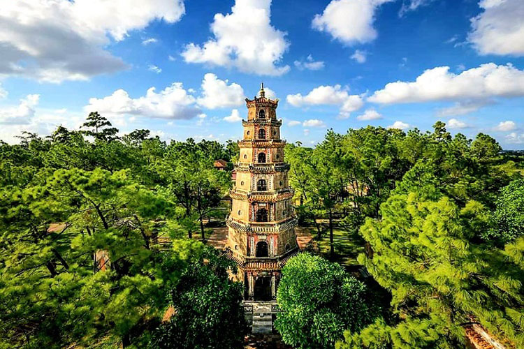 Thien Mu Pagoda Unique in picturesque Hue Vietnam 